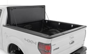Rough Country - 49214650 | Rough Country Hard Tri-Fold Flip Up Bed Cover (2004-2014 F150 Pickup 2WD/4WD | 6'7" Bed) - Image 2