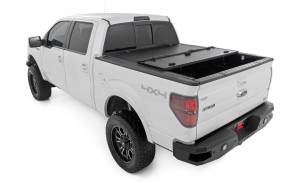 Rough Country - 49214650 | Rough-Country Hard Tri-Fold Flip Up Bed Cover | 6'7" Bed | Ford F-150 (04-14) - Image 5