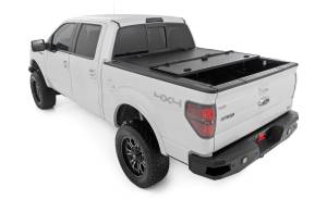 Rough Country - 49214650 | Rough Country Hard Tri-Fold Flip Up Bed Cover (2004-2014 F150 Pickup 2WD/4WD | 6'7" Bed) - Image 4
