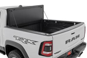 Rough Country - 49320650 | Rough Country Hard Tri-Fold Flip Up Bed Cover (2019-2025 Ram 1500 2WD/4WD | 2021-2025 Ram 1500 TRX AWD/4WD | 6'4" Bed) - Image 2
