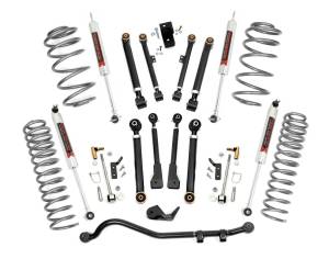 61240 | Rough Country 2.5 Inch Lift Kit Jeep Wrangler TJ 4WD | M1 Monotube Shocks, 6 Cyl Engine