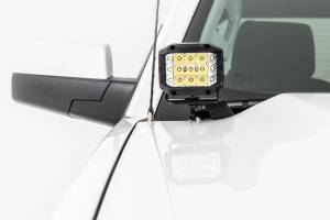 Rough Country - 71052 | Rough-Country LED Ditch Light Kit | 2in Black Series Spot Beam (2014-2018 Silverado, Sierra 1500) - Image 2