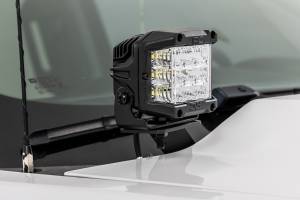 Rough Country - 71055 | Rough-Country LED Ditch Light Kit | 2in Black Series W/ Amber DRL (2014-2018 Silverado, Sierra 1500) - Image 14