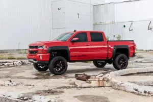 Rough Country - F-C11412B | Rough Country Pocket Fender Flares Chevrolet Silverado 1500 (2014-2018) / 2500 HD (2015-2019) | 6'7 & 8' Bed, Flat Black - Image 6