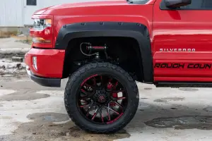 Rough Country - F-C11412B | Rough Country Pocket Fender Flares Chevrolet Silverado 1500 (2014-2018) / 2500 HD (2015-2019) | 6'7 & 8' Bed, Flat Black - Image 7
