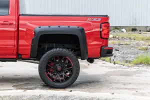 Rough Country - F-C11412B | Rough Country Pocket Fender Flares Chevrolet Silverado 1500 (2014-2018) / 2500 HD (2015-2019) | 6'7 & 8' Bed, Flat Black - Image 10
