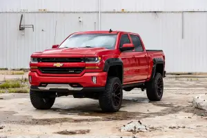Rough Country - F-C11412B | Rough Country Pocket Fender Flares Chevrolet Silverado 1500 (2014-2018) / 2500 HD (2015-2019) | 6'7 & 8' Bed, Flat Black - Image 11