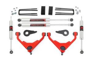 85941RED | Rough-Country 3 Inch Lift Kit | FK/FF Code | M1 | Chevrolet/GMC 2500HD (01-10)