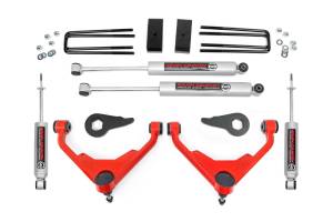 8596N2RED | Rough-Country 3 Inch Lift Kit | Chevrolet/GMC Sierra 2500 HD/Silverado 2500 HD/Suburban 2500/Yukon XL 2500 (01-10)