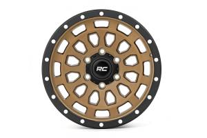 87170917 | Rough Country 87 Series Wheel | Simulated Beadlock | Bronze/Black | 17x8.5 | 6x135 | +0mm