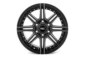 88170918 | Rough Country 88 Series Wheel | One-Piece | Gloss Black | 17x9 | 5x5 | -12mm