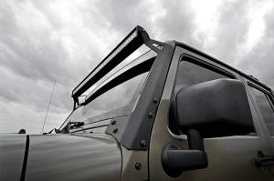 Rough Country - 70504BLDRL | Rough Country LED Light | Windshield Mnt | 50" Black Dual Row | White DRL | Jeep Wrangler JK (07-18) - Image 2