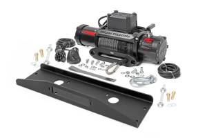 92074 | Rough Country Winch Plate For Mahindra Roxor | With PRO12000 Winch