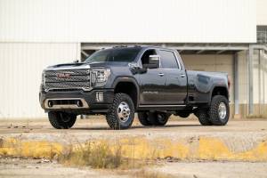 Rough Country - 95670RED | Rough Country 3 Inch Lift Kit With Red Upper Control Arms V2 Shocks (2020-2025 Silverado, Sierra 3500 HD 2WD/4WD) - Image 4