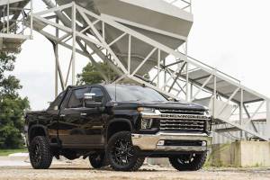 Rough Country - 95830RED | Rough Country 3 Inch Lift Kit Red Control Arms N3 Shocks (2020-2025 Silverado, Sierra 2500 HD Without Factory Rear Overloads) - Image 4