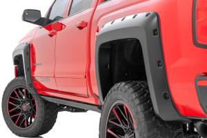 Rough Country - F-C11412B-GAN | Rough-Country Pocket Fender Flares | 6'7" & 8' Bed | GAN Silver Ice Metallic | Chevrolet Silverado 1500 (14-18)/2500HD - Image 2