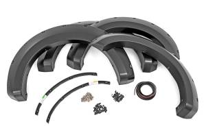 F-F21112-G1 | Rough Country Pocket Fender Flares For Ford F-250 / F-350 Super Duty (2017-2022) | Absolute Black