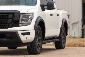 Rough Country - F-N101705A-G41 | Rough-Country Traditional Pocket Fender Flares | Crew | G41 Magnetic Black | W/O Emblem | Nissan Titan (17-23) - Image 9