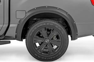 Rough Country - F-N101705A-K23 | Rough-Country Traditional Pocket Fender Flares | Crew | K23 Brilliant Silver | W/O Emblem | Nissan Titan (17-23) - Image 3