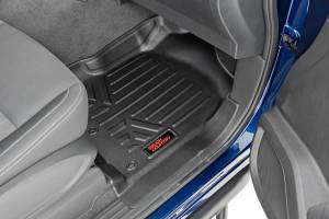 Rough Country - M-81715 | Rough Country Floor Mats For Nissan Titan / Titan XD | Front With Bench Seat & Second Row, No Factory Under Seat Storage - Image 3