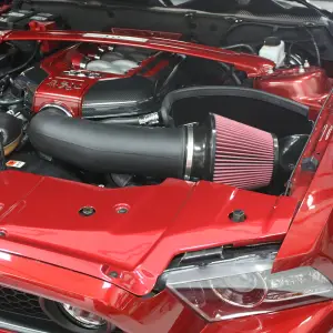 S&B Filters - CAI2-FMG-11 | S&B Filters JLT Series 2 Cold Air Intake Kit (2011-2014 Mustang GT 5.0, Boss) Cotton Cleanable Red - Image 2
