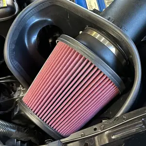 S&B Filters - CAIP-GT500-10 | S&B Filters JLT Black Textured Big Air Intake (2010-2014 GT500) Cotton Cleanable Red - Image 3
