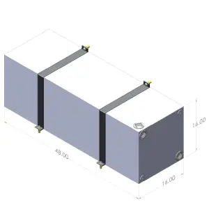 S&B Filters - 10-3008 | S&B Filters 35 Gallon Wheel Well Water Tank (Both Sides) - Image 3