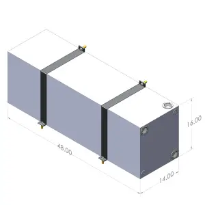 S&B Filters - 10-3005 | S&B Filters 24 Gallon Wheel Well Water Tank (Both Sides) - Image 5