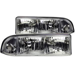 111014 | Anzo USA Crystal Headlights Chrome (1998-2004 S10 Pickup, Blazer)