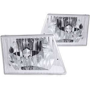 Anzo USA - 111026 | Anzo USA Crystal Headlights Chrome (1992-2004 E150, E250, E350 Econoline) - Image 1