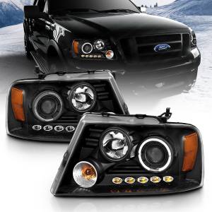 Anzo USA - 111028 | Anzo USA Projector Headlights w/ Halo & LED Black (2004-2008 F150, 2006-2008 Mark LT) - Image 7