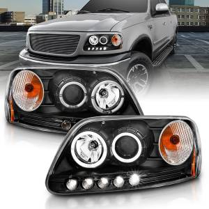 Anzo USA - 111031 | Anzo USA Projector Headlights w/ Halo & LED Black 1 PC (1997-2003 F150, 1997-2002 Expedition) - Image 6