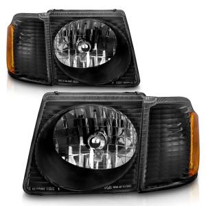 Anzo USA - 111041 | Anzo USA Crystal Headlights Black (2001-2005 Explorer Sport Trac) - Image 2