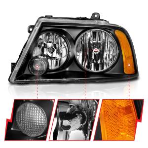 Anzo USA - 111045 | Anzo USA Crystal Headlights Black (2003-2006 Navigator) - Image 2