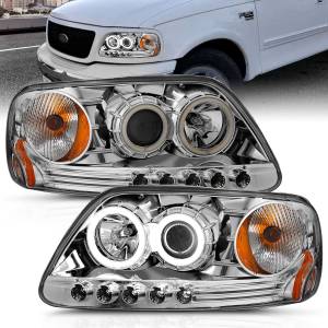 Anzo USA - 111054 | Anzo USA Projector Headlights w/ Halo Chrome 1pc (1997-2003 F150 | 1997-2002 Expedition) - Image 6