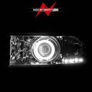 Anzo USA - 111056 | Anzo USA Projector Headlights w/ Halo Chrome (1994-2001 Ram 1500 | 1994-2002 Ram 2500, 3500) - Image 5