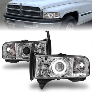 Anzo USA - 111056 | Anzo USA Projector Headlights w/ Halo Chrome (1994-2001 Ram 1500 | 1994-2002 Ram 2500, 3500) - Image 6