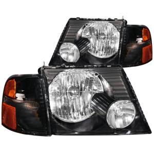 Anzo USA - 111071 | Anzo USA Crystal Headlights Black w/ Corner Lights 2pc (2002-2005 Explorer) - Image 2