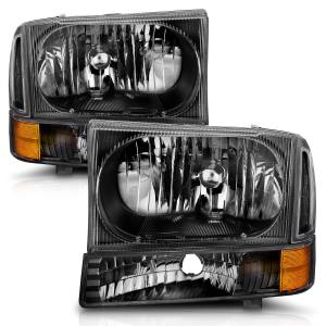 Anzo USA - 111080 | Anzo USA Crystal Headlights Black (2000-2004 Excursion | 1999-2004 F250, F350 Super Duty) - Image 2