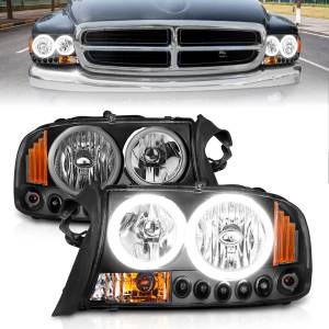 Anzo USA - 111085 | Anzo USA Crystal Headlights Black 1pc (1997-2004 Dakota | 1998-2003 Durango) - Image 6