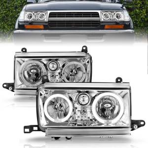 Anzo USA - 111092 | Anzo USA Crystal Headlights w/ Halo Chrome (1991-1994 Land Cruiser) - Image 6