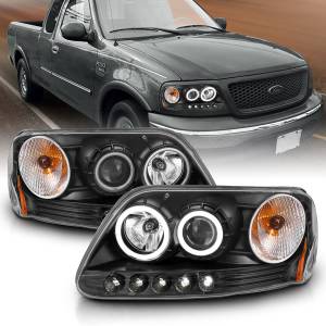 Anzo USA - 111097 | Anzo USA Projector Headlights w/ RX Halo Black & LED 1pc (1997-2003 F150 | 1997-2002 Expedition) - Image 6