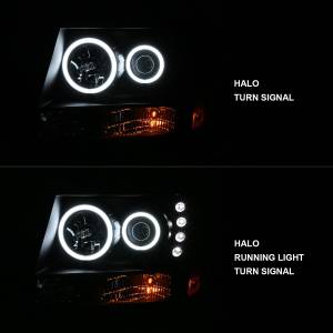 Anzo USA - 111109 | Anzo USA Projector Headlights w/ RX Halo Black (2007-2013 Avalanche | 2007-2014 Suburban, Tahoe) - Image 5