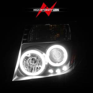 Anzo USA - 111111 | Anzo USA Projector Headlights w/ Halo Black (2005-2008 Frontier | 2005-2007 Pathfinder) - Image 5