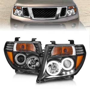 Anzo USA - 111111 | Anzo USA Projector Headlights w/ Halo Black (2005-2008 Frontier | 2005-2007 Pathfinder) - Image 6