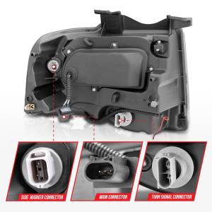 Anzo USA - 111114 | Anzo USA Projector Headlights w/ RX Halo Chrome (2007-2014 Expedition) - Image 4