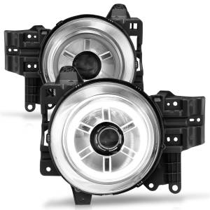 Anzo USA - 111115 | Anzo USA Projector Headlights w/ RX Halo Chrome (2007-2014 FJ Cruiser) - Image 2