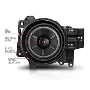 Anzo USA - 111116 | Anzo USA Projector Headlights w/ RX Halo Black (2007-2014 FJ Cruiser) - Image 4