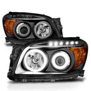 Anzo USA - 111120 | Anzo USA Projector Headlights w/ RX Halo Black (2006-2008 Rav4) - Image 2