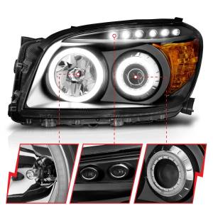 Anzo USA - 111120 | Anzo USA Projector Headlights w/ RX Halo Black (2006-2008 Rav4) - Image 4